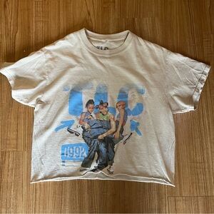 TLC Beige Graphic Logo Tee